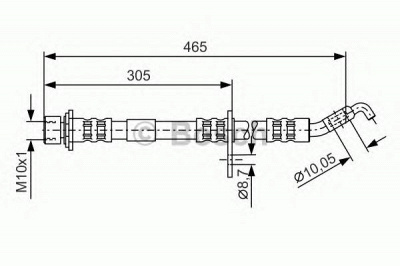 BOSCH 1987476872 -  Тормозной шланг