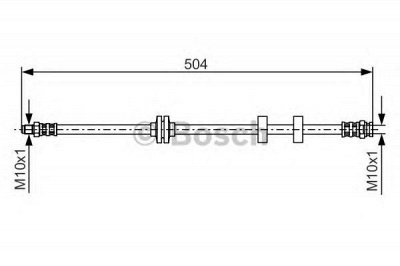 BOSCH 1987476879 -  Тормозной шланг