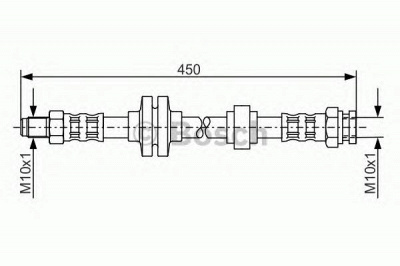 BOSCH 1987476880 -  Тормозной шланг