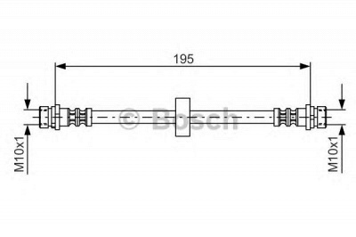 BOSCH 1987476884 -  Тормозной шланг