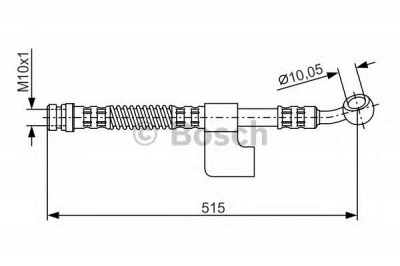BOSCH 1987476899 -  Тормозной шланг