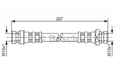 BOSCH 1987476901 -  Тормозной шланг