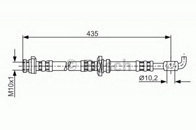 BOSCH 1987476911 -  Тормозной шланг