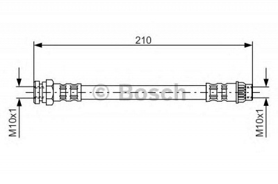 BOSCH 1987476913 -  Тормозной шланг