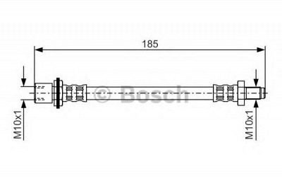 BOSCH 1987476939 -  Тормозной шланг