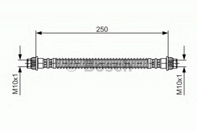 BOSCH 1987476947 -  Тормозной шланг