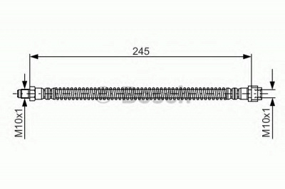 BOSCH 1987476950 -  Тормозной шланг