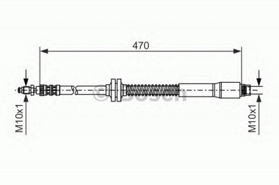 BOSCH 1987476951 -  Тормозной шланг