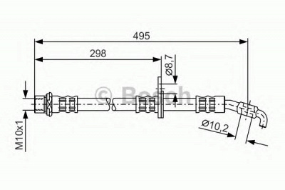 BOSCH 1987476962 -  Тормозной шланг