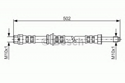 BOSCH 1987476971 -  Тормозной шланг