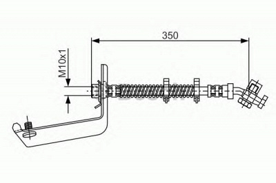 BOSCH 1987476977 -  Тормозной шланг