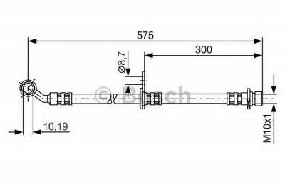 BOSCH 1987476986 -  Тормозной шланг