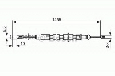 BOSCH 1987477040 -  Трос, стояночная тормозная система