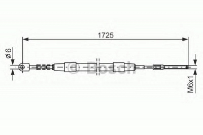 BOSCH 1987477065 -  Трос, стояночная тормозная система