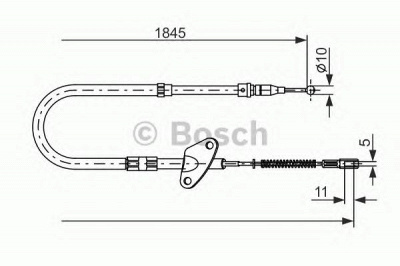 BOSCH 1987477119 -  Трос, стояночная тормозная система