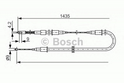 BOSCH 1987477132 -  Трос, стояночная тормозная система