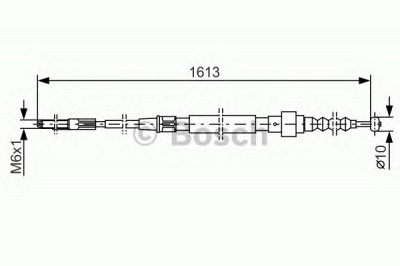 BOSCH 1987477162 -  Трос, стояночная тормозная система