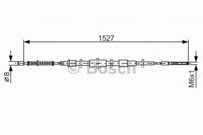BOSCH 1987477164 -  Трос, стояночная тормозная система
