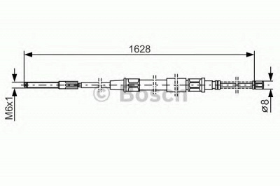 BOSCH 1987477169 -  Трос, стояночная тормозная система