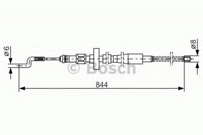 BOSCH 1987477171 -  Трос, стояночная тормозная система