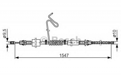 BOSCH 1987477174 -  Трос, стояночная тормозная система