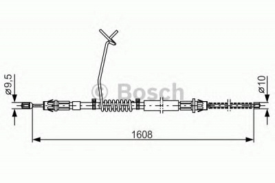 BOSCH 1987477180 -  Трос, стояночная тормозная система