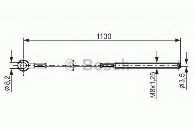 BOSCH 1987477209 -  Трос, стояночная тормозная система