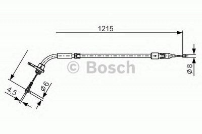BOSCH 1987477225 -  Трос, стояночная тормозная система