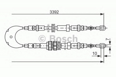 BOSCH 1987477229 -  Трос, стояночная тормозная система