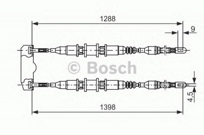 BOSCH 1987477258 -  Трос, стояночная тормозная система