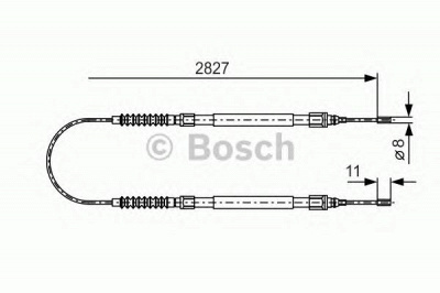BOSCH 1987477263 -  Трос, стояночная тормозная система