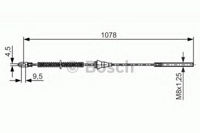 BOSCH 1987477310 -  Трос, стояночная тормозная система