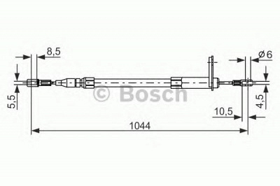 BOSCH 1987477324 -  Трос, стояночная тормозная система