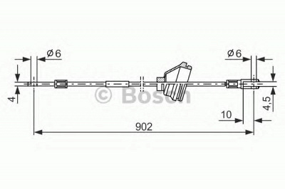 BOSCH 1987477349 -  Трос, стояночная тормозная система