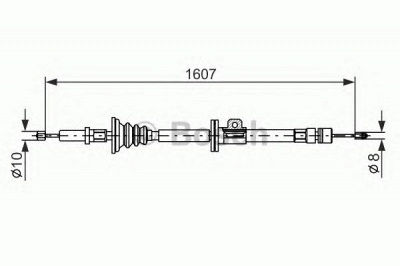 BOSCH 1987477358 -  Трос, стояночная тормозная система