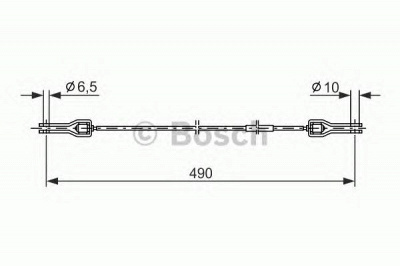 BOSCH 1987477360 -  Трос, стояночная тормозная система