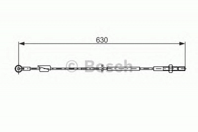 BOSCH 1987477361 -  Трос, стояночная тормозная система