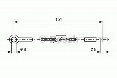 BOSCH 1987477367 -  Трос, стояночная тормозная система