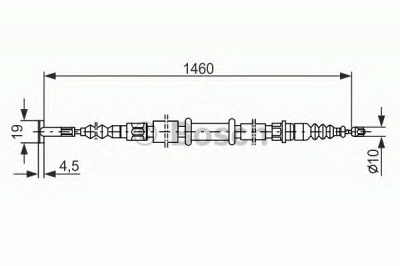 BOSCH 1987477375 -  Трос, стояночная тормозная система