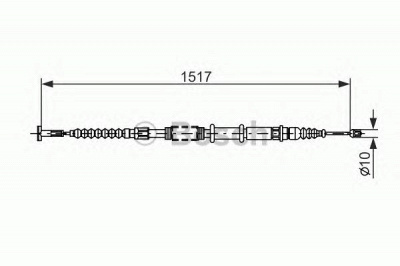 BOSCH 1987477382 -  Трос, стояночная тормозная система