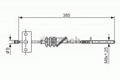 BOSCH 1987477385 -  Трос, стояночная тормозная система