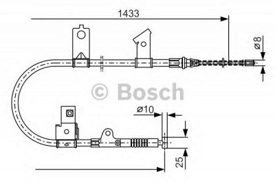 BOSCH 1987477394 -  Трос, стояночная тормозная система