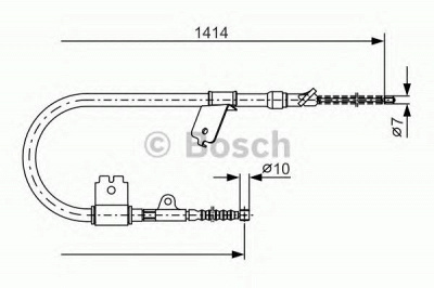 BOSCH 1987477397 -  Трос, стояночная тормозная система