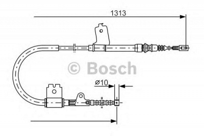 BOSCH 1987477404 -  Трос, стояночная тормозная система