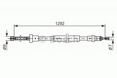 BOSCH 1987477427 -  Трос, стояночная тормозная система