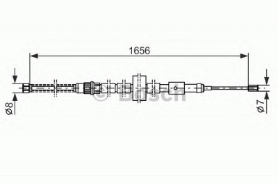 BOSCH 1987477429 -  Трос, стояночная тормозная система