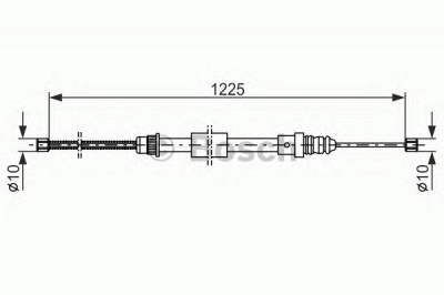 BOSCH 1987477461 -  Трос, стояночная тормозная система