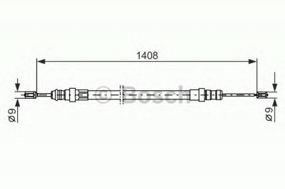 BOSCH 1987477488 -  Трос, стояночная тормозная система