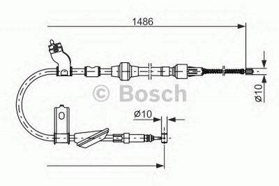 BOSCH 1987477512 -  Трос, стояночная тормозная система