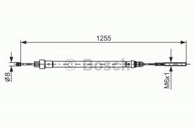 BOSCH 1987477525 -  Трос, стояночная тормозная система